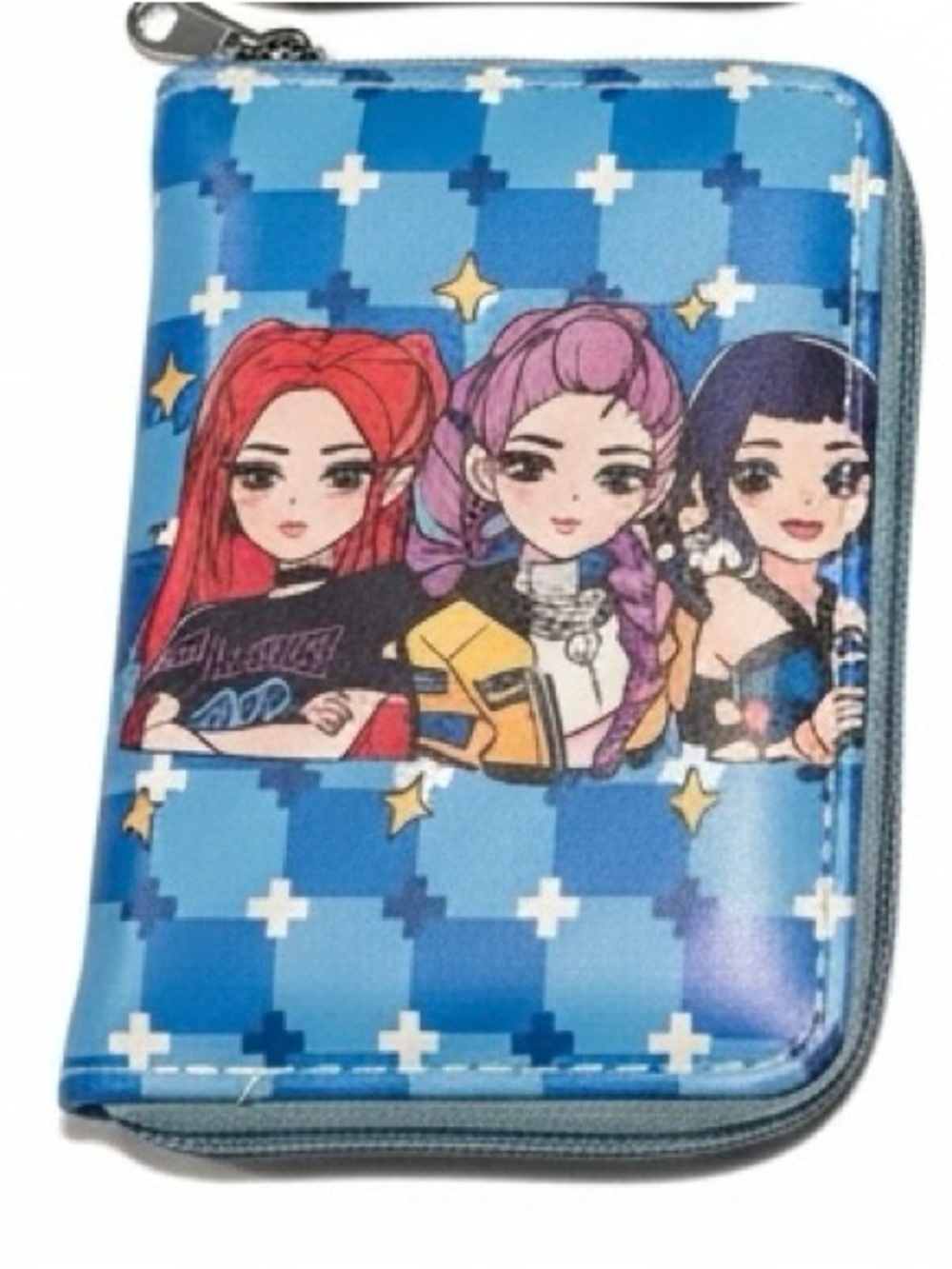 New/ Wrapped K-Pop Demon Hunters Huntrix Full Zip Wallet Gift Rumi Zoey Mira